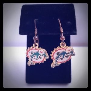 NFL Miami Dolphins Dangling Earrings